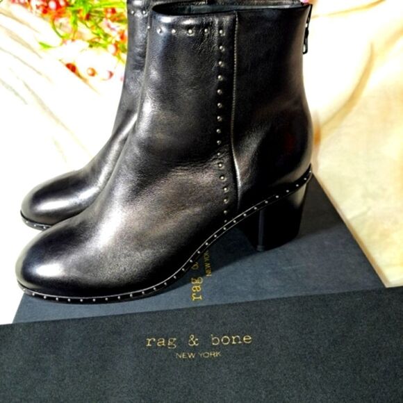 NIB Rag & Bone Willow Studded leather Boots - Picture 3 of 16